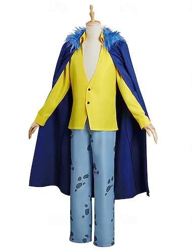  Legge Trafalgar Anime Pantaloni Costume Cosplay Mantello Abiti Cosplay Mascherata Cappotto Pantaloni Mantello Per Per uomo Adulti