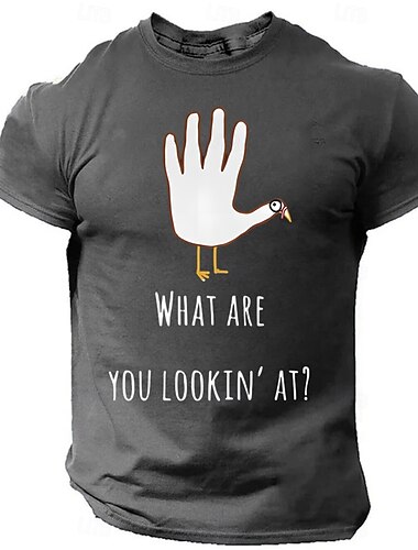  Herren Mit Buchstaben bedruckt Lustig Türkei T Shirt T-Shirt 100% Baumwolle Kurzarm Grafik Hemd Schwarz Rote Dunkelgrau Bequemes T-Shirt Erntedankfest Festival Modedesigner-Kleidung