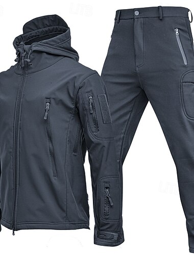 Pánské Dağcı Ceketi Turistická bunda a kalhoty Venkovní maskování Větruvzdorné Přední zip Lehká bunda Celotělové oblečení Celý Zip Kempování a turistika Tmavě šedá Černá Žlutá Armádní zelená Modrá