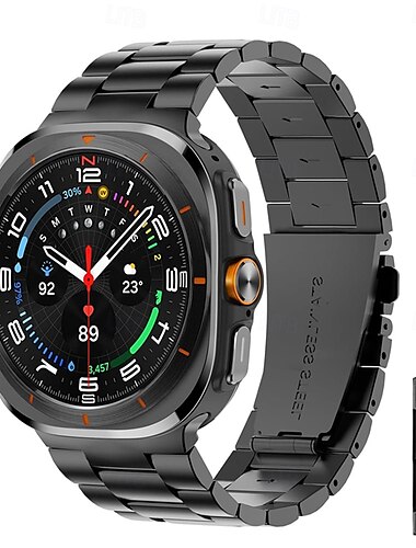  Παρακολουθήστε το συγκρότημα για Samsung Galaxy Watch 7/6/5/4  40/44mm, Watch 5 Pro 45mm, Watch 6 Classic 43/47mm, Watch 4 Classic 42/46mm Παρακολουθήστε το Ultra Ανοξείδωτο Ατσάλι Αντικατάσταση Λουρί