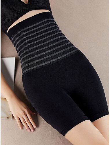  Damenhöschen mit hoher Taille, flach, nahtlos, körperformende Boxershorts, Sicherheitsshorts, schlankmachende Unterwäsche, Heim-Outfits