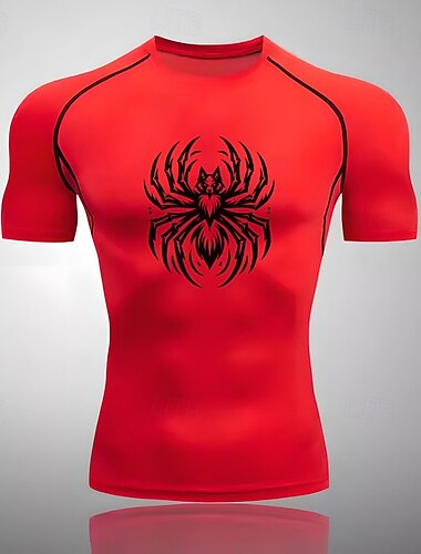  Herren Funktionsshirt Athletisches Hemd Fitnessstudio-Shirt Fitness Shirt Kurzarm T-Shirt Casual Athlässigkeit Atmungsaktiv Schnelltrocknend Weich Fitnesstraining Laufen Gehen Sportbekleidung