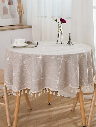  nappes rondes élégantes et durables, parfaites pour les tables de salle à manger et de cuisine, idéales pour un usage quotidien ou des occasions spéciales