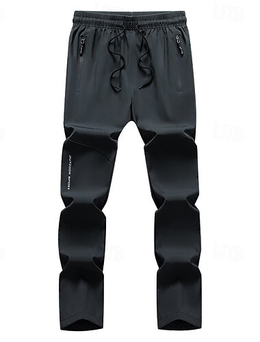  Herren Hosen Hose Wanderhose Outdoorhose Sport Casual Elasthan Elastisches Kordelzugdesign Kariert / Gestreift / Chevron In voller Länge Brautkleider schlicht Sportkleidung Schwarz Dunkelblau