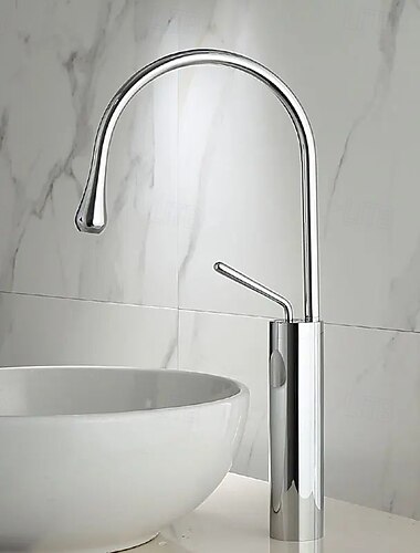  Baie Chiuveta Robinet - Cascadă Galvanizat Piesă Centrală Singur mâner o gauraBath Taps