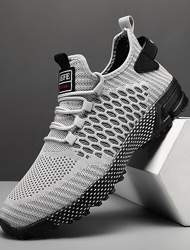  neongrüne atmungsaktive Sport-Sneaker für Herren – leichte Mesh-Laufschuhe mit gepolsterter Sohle