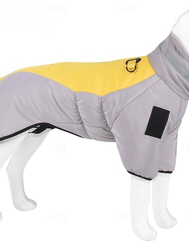  Perros Abrigos Chaqueta Chaqueta tipo parka con arnés Reflexivo Templado Resistente al agua Exterior Ropa para perros for Medio Grande