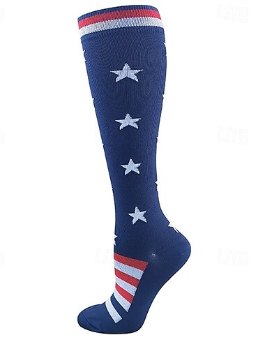  Yoga Socken 1 Paar Herren Damen Kompressionssocken Rutschfest Atmungsaktiv Schweißableitend Komfortabel Fitnesstraining Basketball Fussball Laufen Joggen Sport Graphic Modisch Polyester Weiß Rot