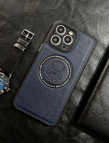  telefon Ügy Kompatibilitás iPhone 15 14 Pro Max Plus iPhone 13 12 11 Pro Max Fekete tok Mágneses Vezeték nélküli töltés támogatása Ütésálló Retro TPU PU bőr