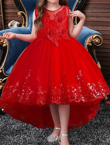 Kinderen Voor meisjes Cosplay-jurk Feestjurk Effen Kleur Mouwloos Prestatie Kerstmis Netstof Blote rug Lapwerk Mooi Zoet Polyester Maxi Feestjurk Swingjurk Tule-jurk Winter 4-12 jaar Champagne   Kinderen Voor meisjes Cosplay-jurk Feestjurk Effen Kleur Mouwloos Prestatie Kerstmis Netstof Blote rug Lapwerk Mooi Zoet Polyester Maxi Feestjurk Swingjurk Tule-jurk Winter 4-12 jaar Champagne