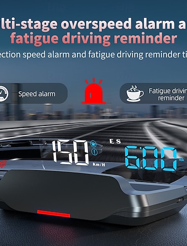  bil hud hastighetsmätare head up display bil monterad för hud bil beidou satellit gps universell tidskompass biltillbehör