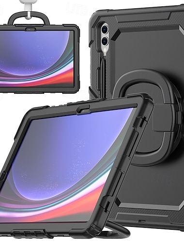 Таблетка Чехлы панели Назначение Samsung Galaxy Tab S9 Plus 12.4" S9 Ultra 14.6" S8 Ультра Портативные Ручка Держатель для карандашей Геометрический рисунок Силикон