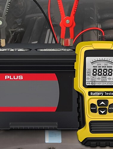  12 V/24 V Batterietester für Auto und Motorrad ABS-Material batteriebetriebener digitaler Analysator mit Mehrfachschutzspannung &Innenwiderstandserkennung