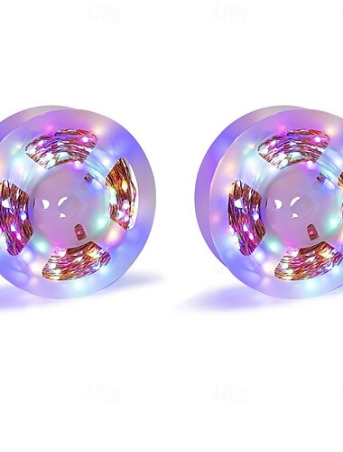  2 Stück 20 m LED-Lichterketten, USB-Lichterketten mit 400 LEDs, warmweiß, weiß, blau, für den Außenbereich, für flexible Weihnachtsdekoration