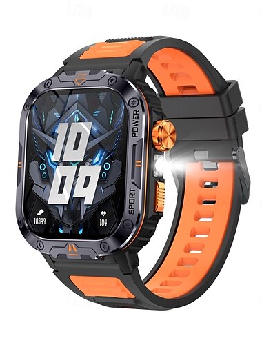  696 NX20 Smartwatch 2 Zoll Smart-Armband Bluetooth Schrittzähler Anruferinnerung Schlaf-Tracker Kompatibel mit Android iOS Herren Freisprechanlage Nachrichterinnerung IPX-0 45mm Uhrengehäuse