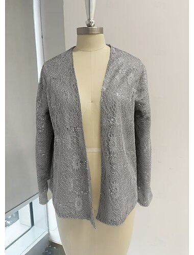  Scialli Stole da donna Involucri della mamma Scialli Elegante Manica lunga Di pizzo Stole da matrimonio Con Di pizzo Per Feste Autunno inverno