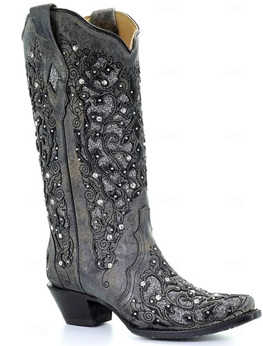  Retro Vintage Hippie 1970er Schuhe Westernstiefel Hippie Westlicher Cowboy Damen Karneval Maskerade Urlaub Party / Abend Alltagskleidung Erwachsene Schuhe