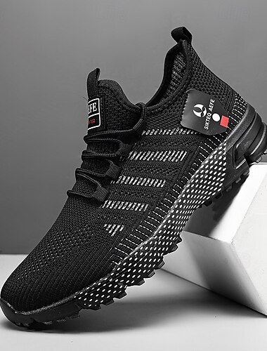  Gelbe Sport-Sneaker für Herren – atmungsaktive Mesh-Laufschuhe mit Schnürung für Training und Freizeitsport