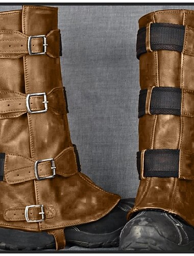  Retro Vintage Mittelalterlich Maskerade Gamaschen Überschuhe Ren Faire Herren Unisex Seeräuber Steampunk Karneval Maskerade Leistung Party Bühne Erwachsene Schuhüberzug