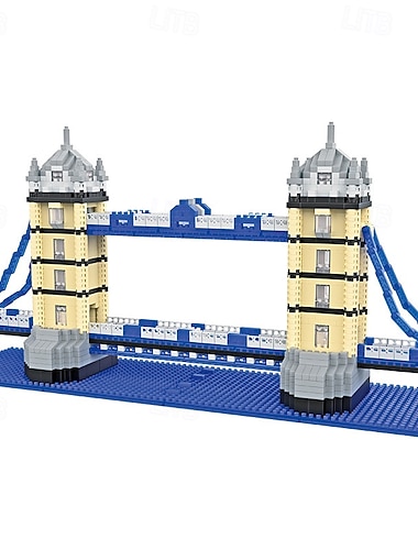  architectuur dubbele bruggen micro bouwstenen set 1900 stuks - wereldberoemde architectonische modelbouw speelgoed cadeaus voor kinderen en volwassenen