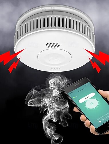  langaton savuilmaisin palovaroitin valosähköinen anturi palovaroitin edistynyt palovaroitin wifi-sovellus