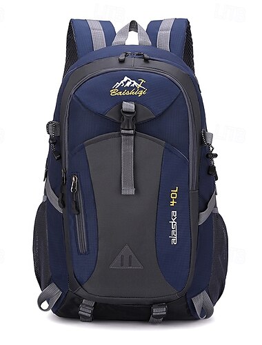  40 L Tagesrucksack Rucksack Reißverschluss Mehrere Taschen Regenfest Anatomisches Design tragbar Langlebig Außen Wandern Camping Militär Nylon Schwarz Armeegrün Rot