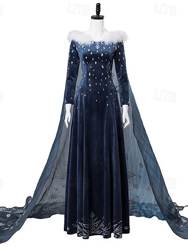  Frozen Prinses Elsa Anna Jurken Cosplay kostuum Cosplay Kostuum Film cosplay for Dames Volwassenen Maskerade Vrijgezellenfeest