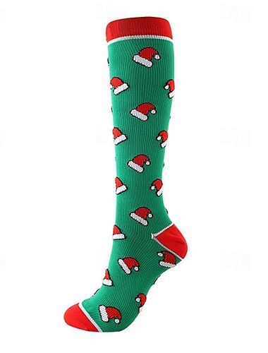  Yoga Socken Weihnachtssocken 1 Paar Herren Damen Kompressionssocken Rutschfest Atmungsaktiv Schweißableitend Komfortabel Fitnesstraining Basketball Fussball Laufen Joggen Sport Graphic Modisch