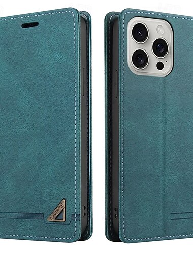  telefono Custodia Per iPhone 16 15 14 Pro Max Plus iPhone 13 12 11 Pro Max Mini Custodia Portafoglio con Supporto Slot per Carte Resistente agli urti Retrò TPU Pelle PU
