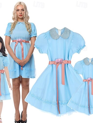  Hohto Aave kaksoset Cosplay-Asut Naamiaisasu Cosplay Naisten Lasten Aikuisten Juhlat Halloween Karnevaali Naamiaiset Helppo karnevaaliasu