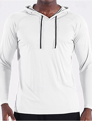  Herren Laufshirt Sport Top Langarm T-Shirt Casual Athlässigkeit Herbst Atmungsaktiv Schnelltrocknend Fitnesstraining Laufen Gehen Sportbekleidung Sportkleidung Einfarbig Schwarz Weiß Rosa