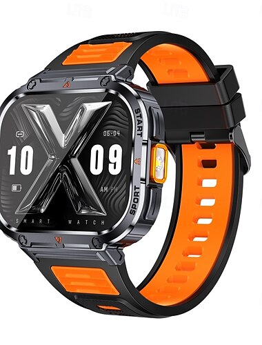 696 NX23 Smartwatch 2 Zoll Smart-Armband Bluetooth Schrittzähler Anruferinnerung Schlaf-Tracker Kompatibel mit Android iOS Damen Herren Freisprechanlage Nachrichterinnerung IPX-0 51mm Uhrengehäuse