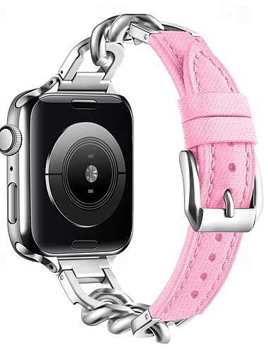  Solo Loop Compatibel met: Apple Watch-horlogebandje 38mm 40mm 41mm 42mm 44mm 45mm 49mm Dames Verstelbaar Roestvrij staal Stof Vervangende horlogeband voor iwatch Ultra 2 Series 9 8 7 SE 6 5 4 3 2 1
