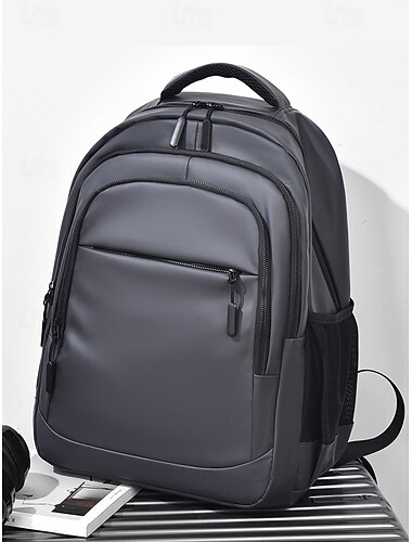  Sac à dos d'affaires étanche pour ordinateur portable pour homme – sac élégant à plusieurs compartiments avec port de chargement USB pour le travail et les voyages