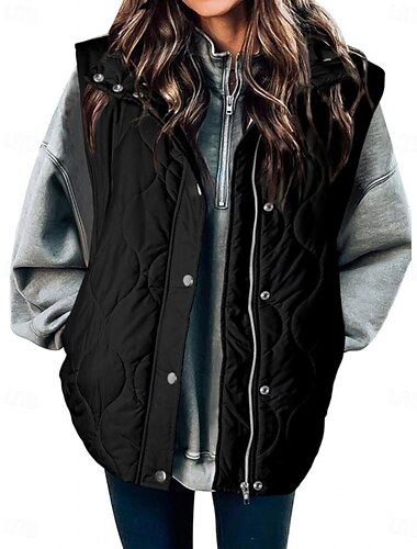  Damenjacke Fleece-Revers, kurze, baumwollgefütterte Jacke