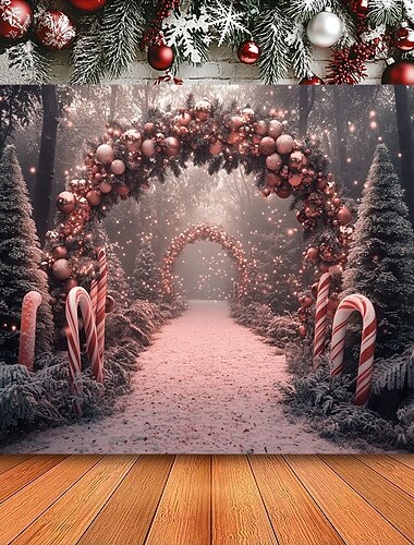  juledekorasjoner hengende billedvev xmas utenfor bue veggkunst stor billedvev veggmaleri dekor fotografi bakteppe teppe gardin hjem soverom stue dekorasjon