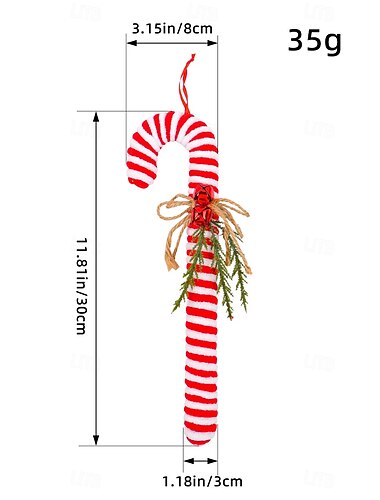  kerst pepermunt zuurstok ornamenten, rood en wit gestreepte gebogen haak hangende decoraties, feestelijke kerstboom decoratie rekwisieten voor feestdagen