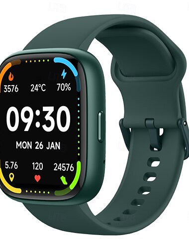  696 IDW26 Smartwatch 1.83 Zoll Smart-Armband Bluetooth Anruferinnerung Schlaf-Tracker Herzschlagmonitor Kompatibel mit Android iOS Damen Herren Freisprechanlage Nachrichterinnerung IPX-0 40mm