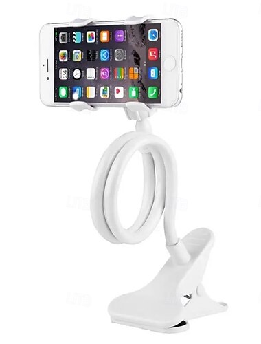  Universeller flexibler Handyständerhalter für Bett, Schreibtisch, Tisch, Clip-Halterung, mehrfarbig