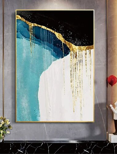  Pinturas abstractas hechas a mano en oro y verde sobre lienzo, pintura acrílica de textura rica, arte de pared moderno, obra de arte pintada a mano para la sala de estar, dormitorio, obra de arte,