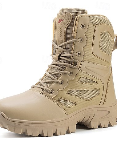  bottes tactiques légères pour hommes avec semelles antidérapantes – bottes de combat militaires durables pour la randonnée, le travail et les aventures en plein air