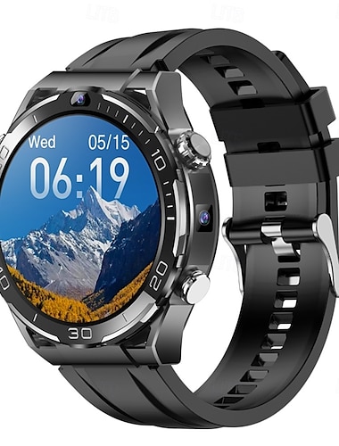  696 JT7 Smart Watch 1.508 inch Smartur Bluetooth Skridtæller Samtalepåmindelse Sleeptracker Kompatibel med Android iOS Herre GPS Handsfree opkald Kamera IP 67 45 mm urkasse
