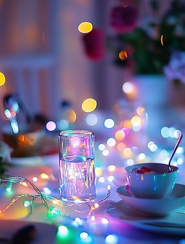 mini vattentät koppartråd fairy lights, firefly string lights 3-hastighets blinklägen för jul- och semesterdekorationer 10/30/100st   mini vattentät koppartråd fairy lights, firefly string lights 3-hastighets blinklägen för jul- och semesterdekorationer 10/30/100st