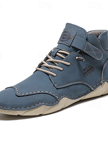  lässige mintgrüne Stiefeletten für Herren – leichtes Schnürdesign mit bequemer Sohle für den Außenbereich und den Alltag