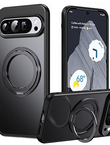  Handy Hülle Handyhüllen Für Pixel 9 Pro Pixel 9 Pro XL Pixel 8 Pro Pixel 8 Pixel 9 Rückseite mit Halterung Magnetisch Unterstützt kabelloses Laden Retro TPU Acryl