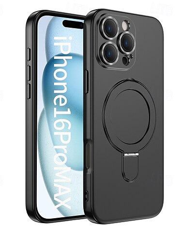  telefon Etui Til iPhone 17 Pro Max 17 Air 16 15 14 Pro Max Plus 13 12 Pro Max Bakdeksel med stativ Magnetisk Støtte trådløs lading Kontor / Bedrift TPU
