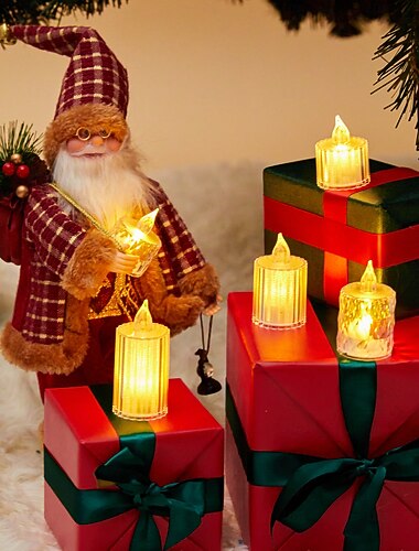 3 flammenlose LED-Kerzenlichter aus Kristall, batteriebetriebene dekorative Ambientebeleuchtung für Hochzeiten, Partys, Weihnachten und die Inneneinrichtung   3 flammenlose LED-Kerzenlichter aus Kristall, batteriebetriebene dekorative Ambientebeleuchtung für Hochzeiten, Partys, Weihnachten und die Inneneinrichtung