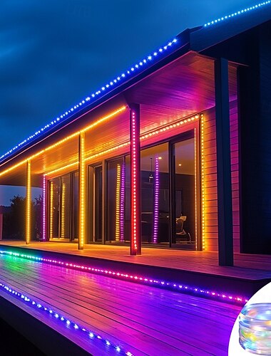  ソーラーチューブストリングライト、7/12/20m、50/100/200個のLED、8モード防水屋外LED銅線ライト、庭、結婚式、パーティー、クリスマスの装飾用