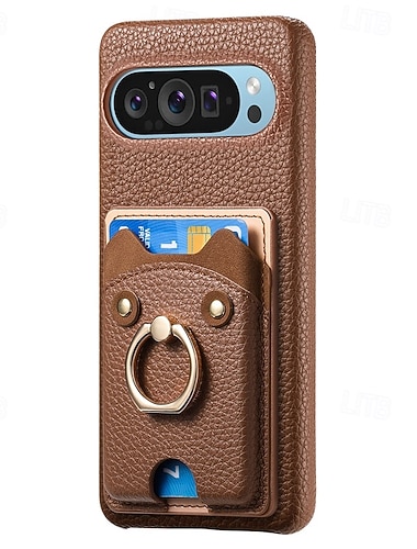  Handy Hülle Handyhüllen Für Pixel 9 Pro Pixel 9 Pro XL Pixel 8 Pro Pixel 8 Pixel 9 Pixel 7 Pixel 7 Pro Pixel 6 Pixel 6 Pro Rückseite Inhaber anrufen Kartenschlitz Stoßresistent Retro TPU PU-Leder