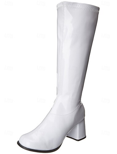 Retro Antiguo Años 70 Zapatos Botas de gogo Botas hasta la rodilla Lentejuelas Mujer Carnaval Fiesta Discoteca Desfile del orgullo Adulto Zapatos